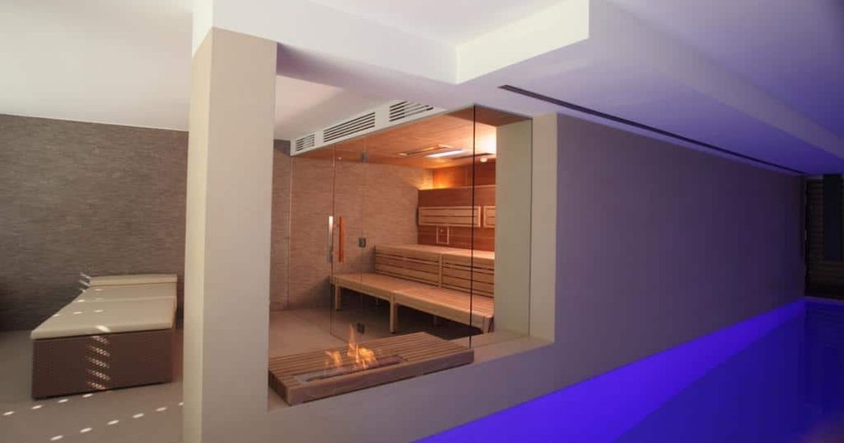 Individuell geplanter Saunabau im Innenbereich